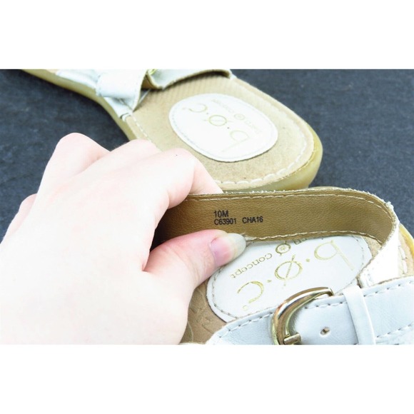 Born‎ concept Sz 10 M White Gladiator Synthetic Women Sandals C63901 - Picture 6 of 8